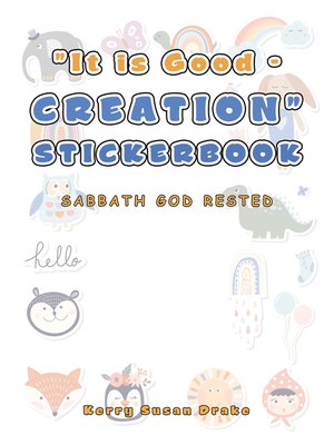 cover image of "It Is Good--Creation" Stickerbook